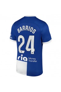 Atletico Madrid Pablo Barrios #24 Jalkapallovaatteet Vieraspaita 2023-24 Lyhythihainen